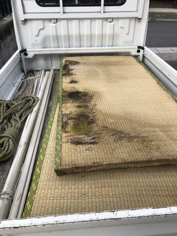 【近江八幡市】雨で濡れた畳の回収☆回収費用や作業の早さにご満足いただけました！