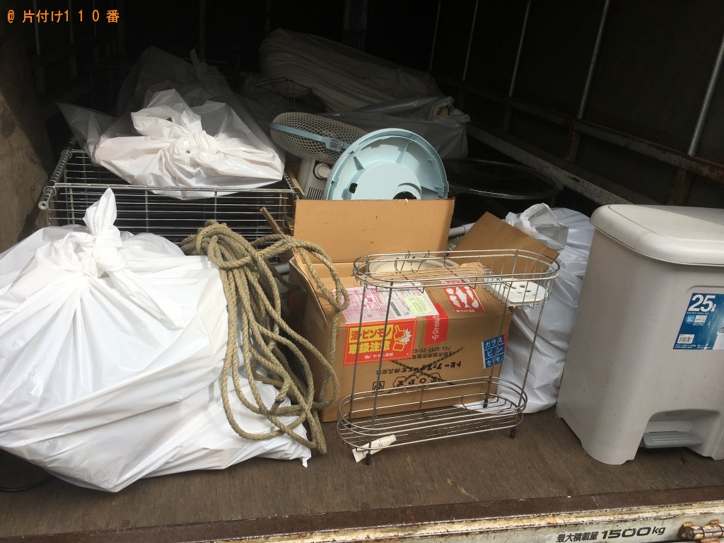 【甲賀市甲南町】冷蔵庫、扇風機、ラックなどの出張不用品回収・処分ご依頼