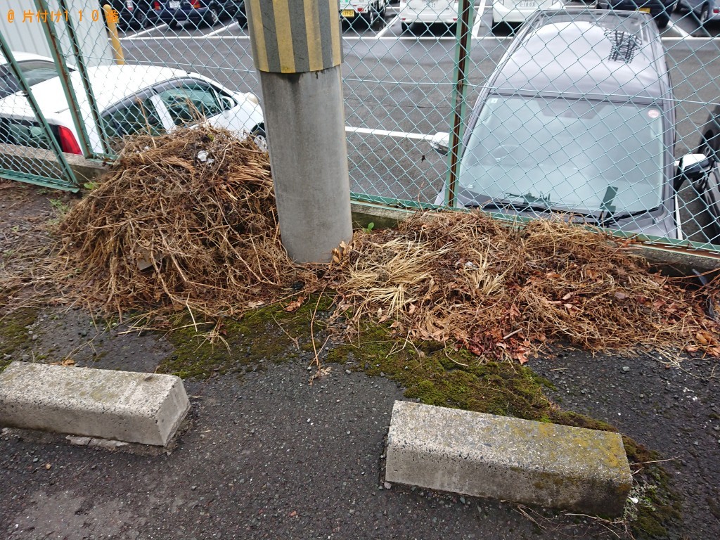 【舞鶴市】草刈で出た草の回収・処分　お客様の声