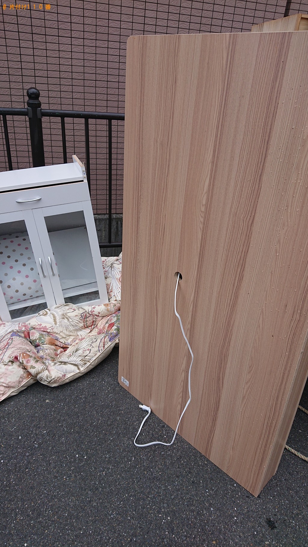 【茨木市西田中町】食器棚、ベッド枠の回収・処分　お客様の声
