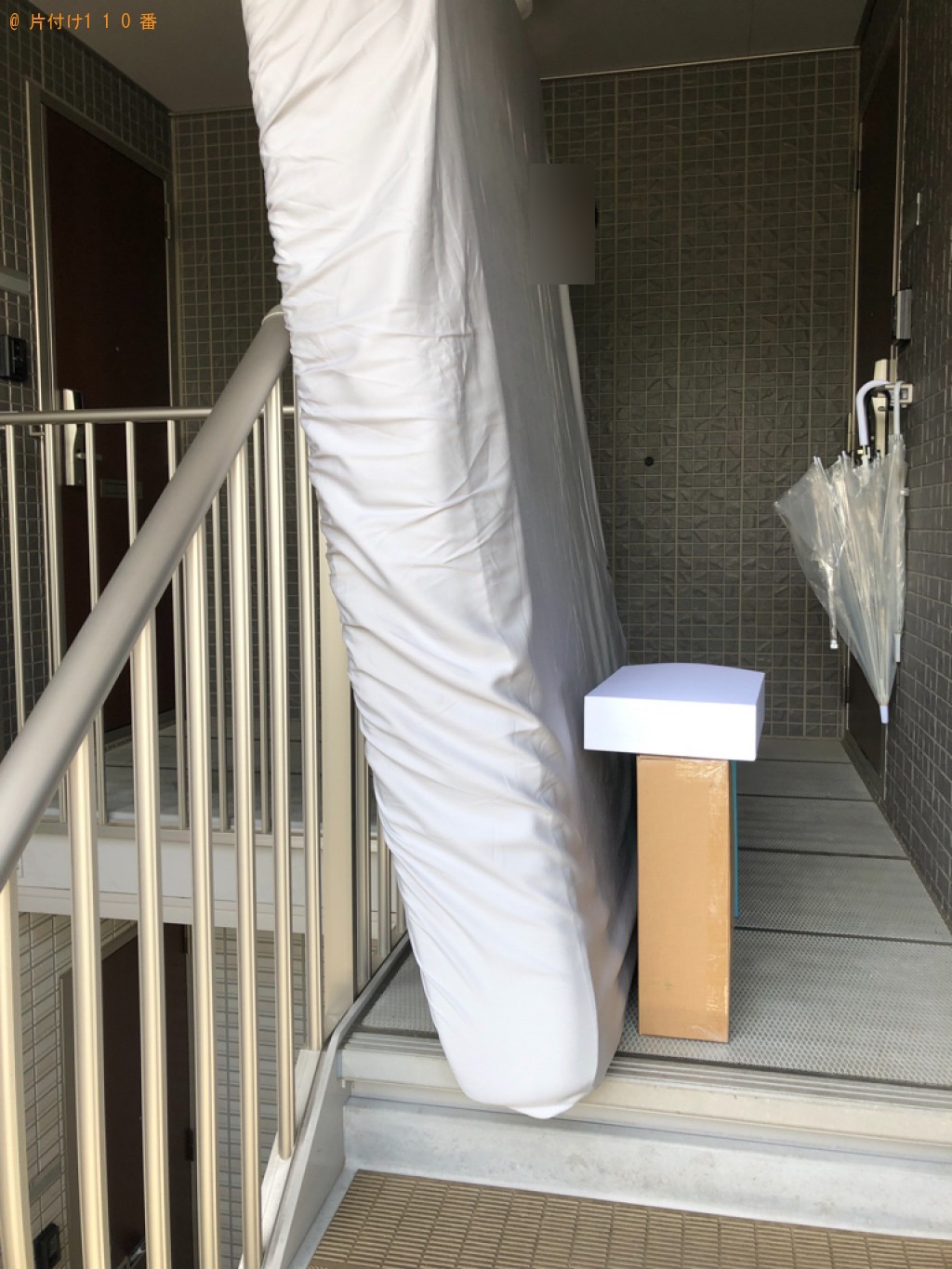 【周南市東山町】ダブルベッドマットレス、枕、一般ごみ等の回収