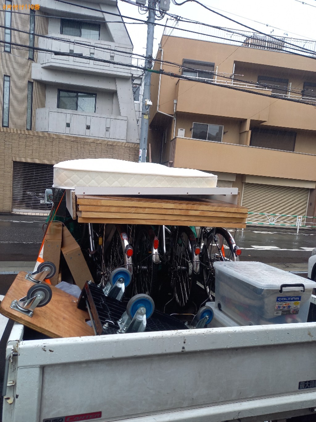 【渋谷区南平台町】セミダブルベッドの出張不用品回収・処分ご依頼