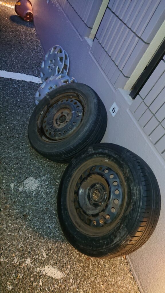 【尼崎市武庫町】自動車タイヤの出張不用品回収・処分ご依頼