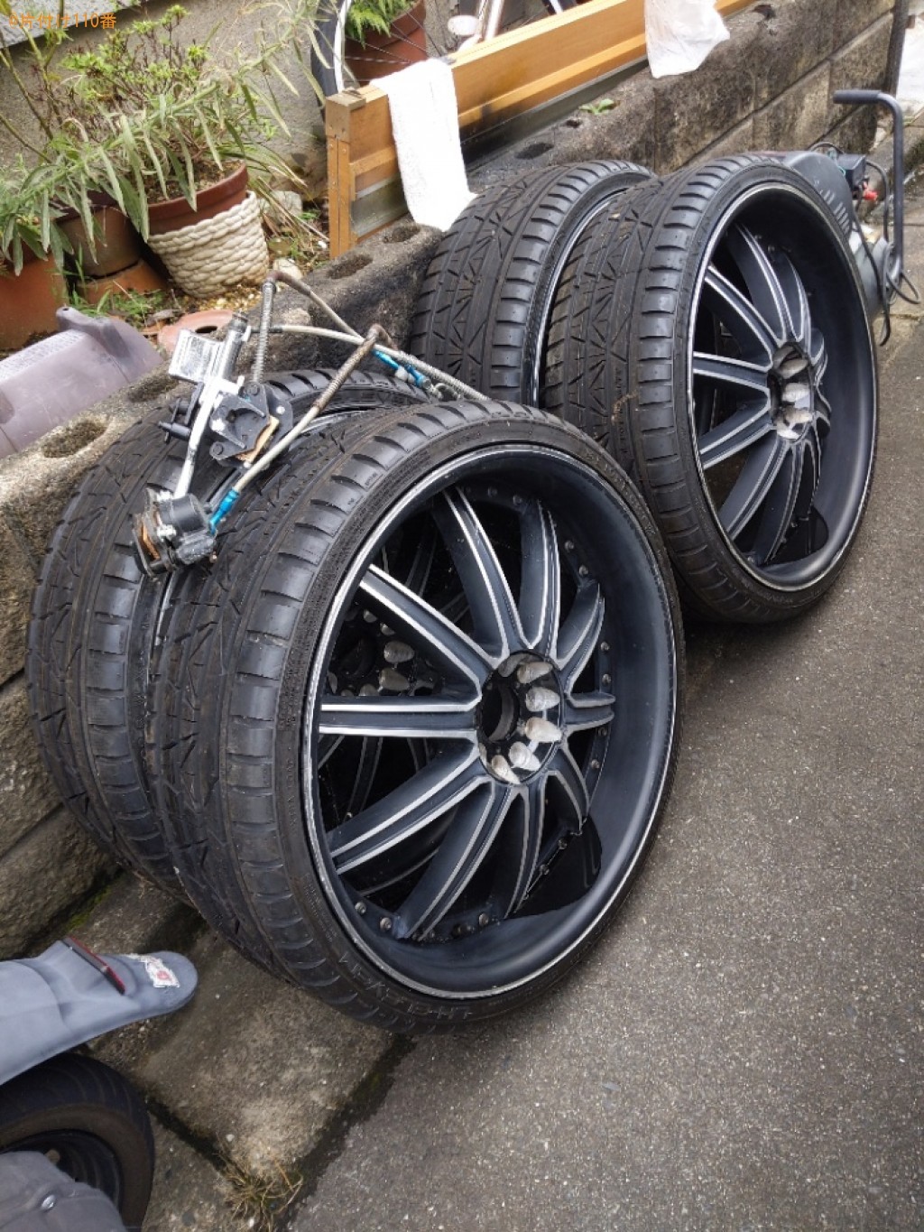 【堺市中区】自動車タイヤなどの出張不用品回収・処分ご依頼