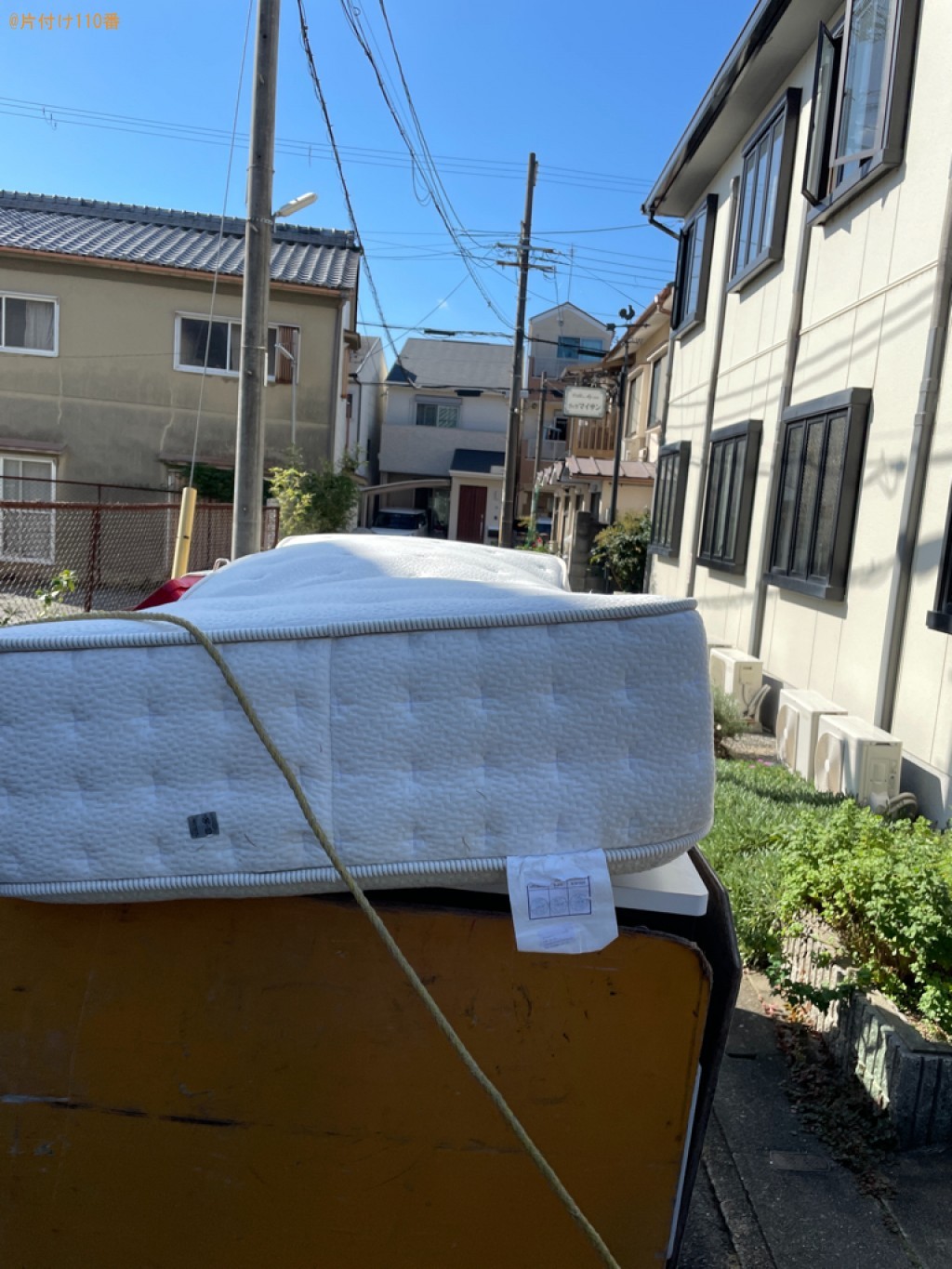 【京都市右京区】ベッドマットレスの出張不用品回収・処分ご依頼