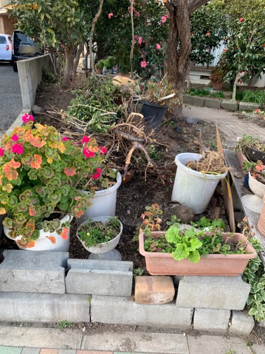 【大野城市】庭石、ブロック、コンクリート、鉄クズ、ラック等の回収