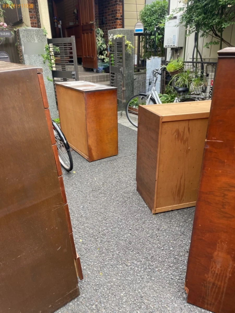 【川口市】シングルベッドマットレス、婚礼タンス、タンス等の回収