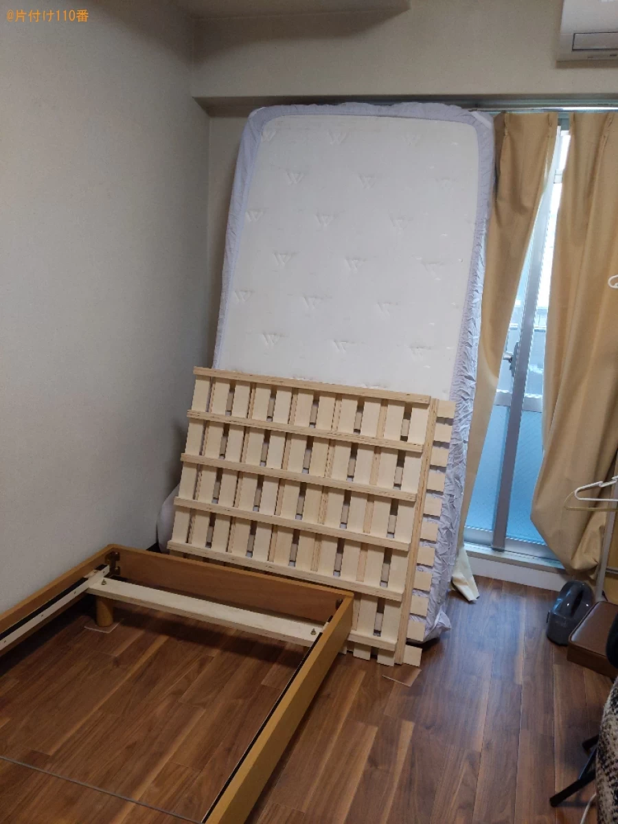 【大阪市港区】シングルベッドの出張不用品回収・処分ご依頼