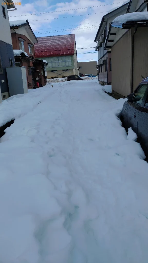 【長岡市】除雪作業ご依頼　お客様の声