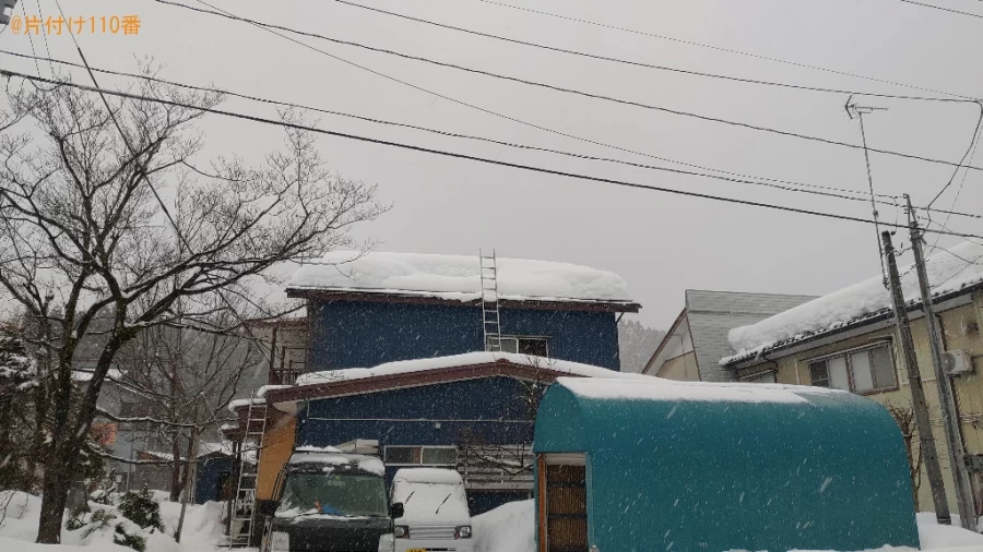 【長岡市】屋根と下屋に積もっている雪対応作業ご依頼　お客様の声