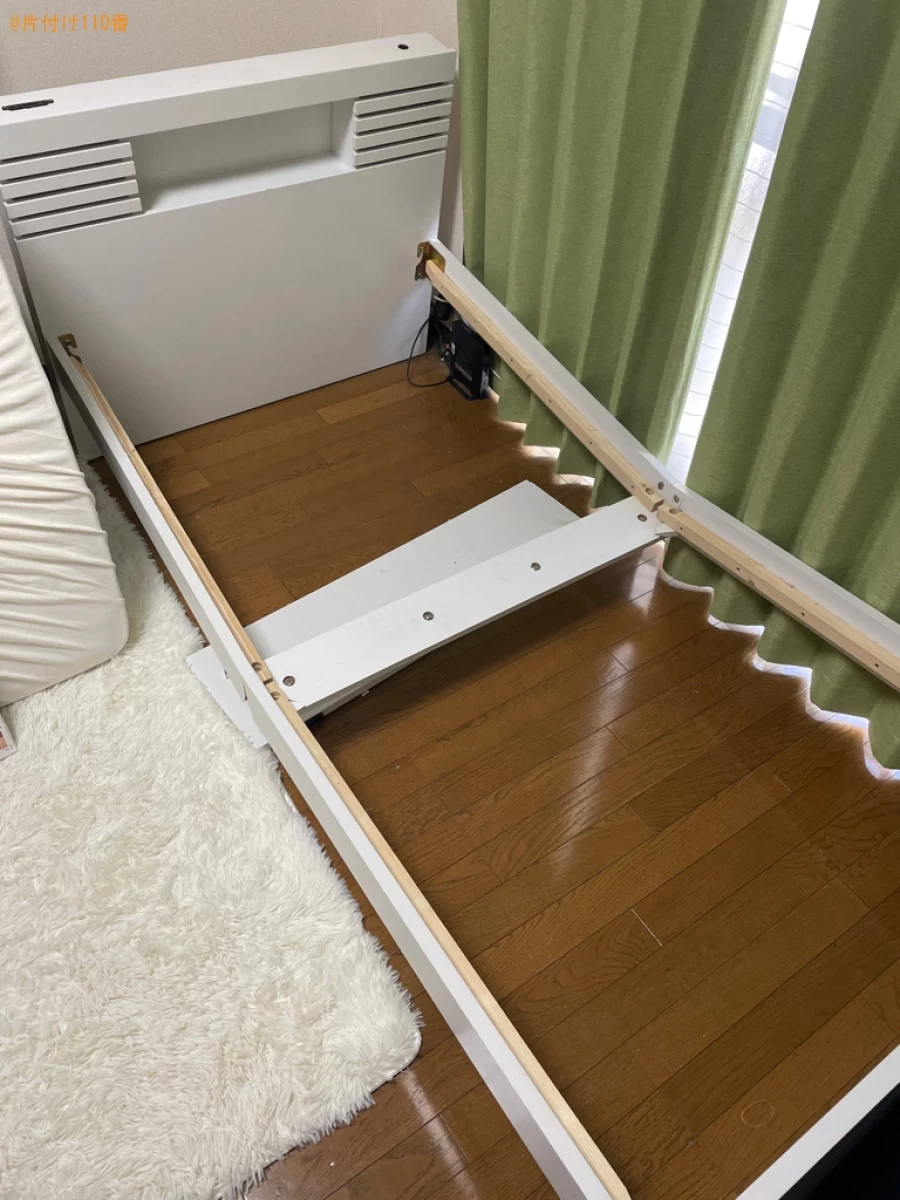 【京都市北区】シングルベッド枠のみの出張不用品回収・処分ご依頼