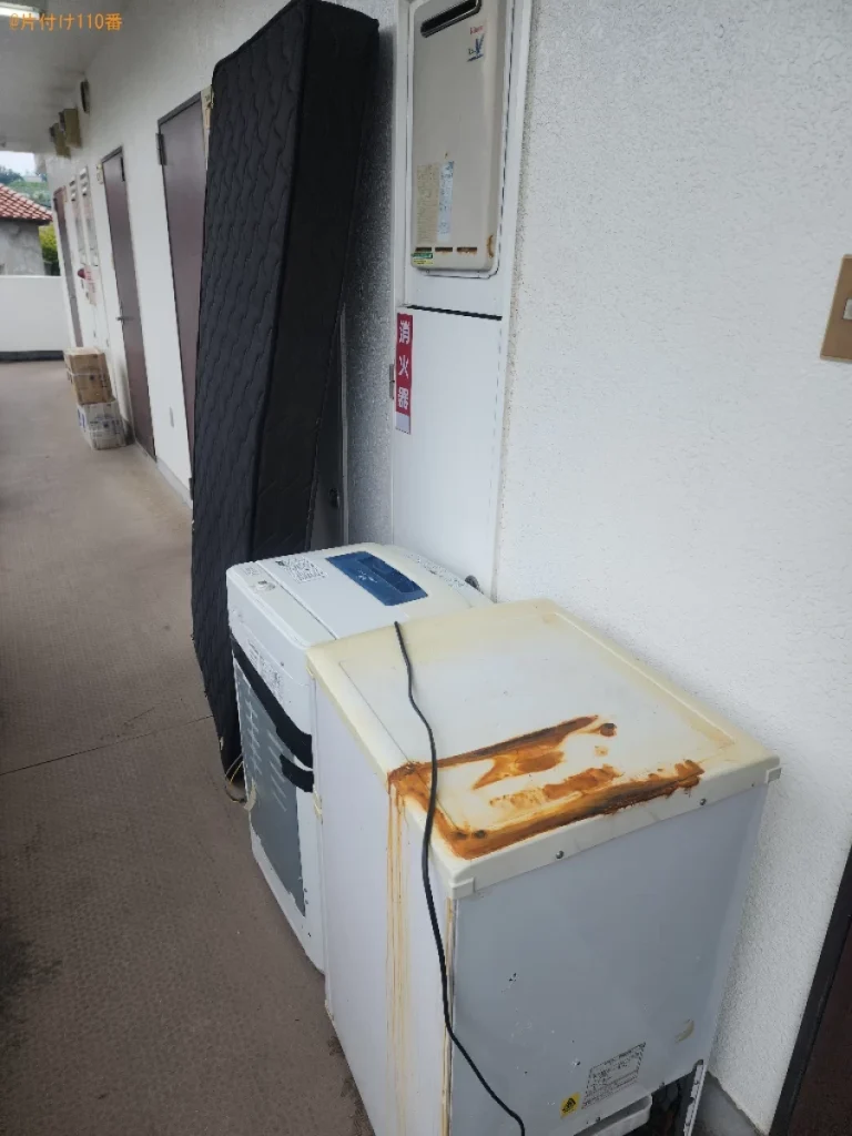 【飯塚市】冷蔵庫・マットレス・洗濯機の回収・処分依頼