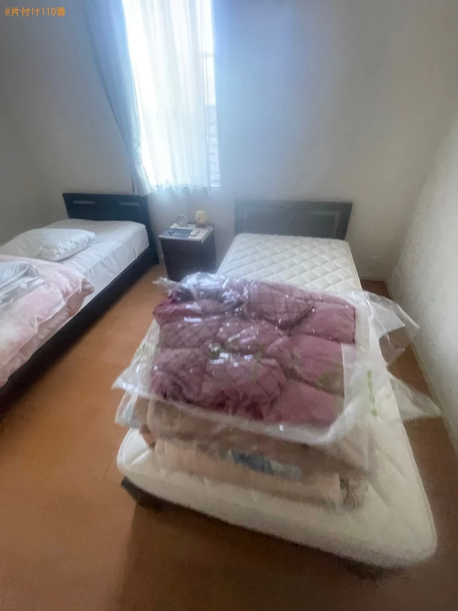 【岡山市中区】シングルベッドなどの不用品処分ご依頼　お客様の声