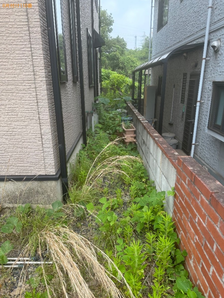 【福山市奈良津町】草抜きと自転車の処分ご依頼　お客様の声