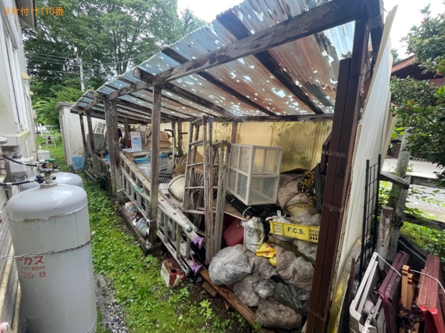 【北杜市長坂町】納屋の解体と不用品回収のご依頼　お客さまの声