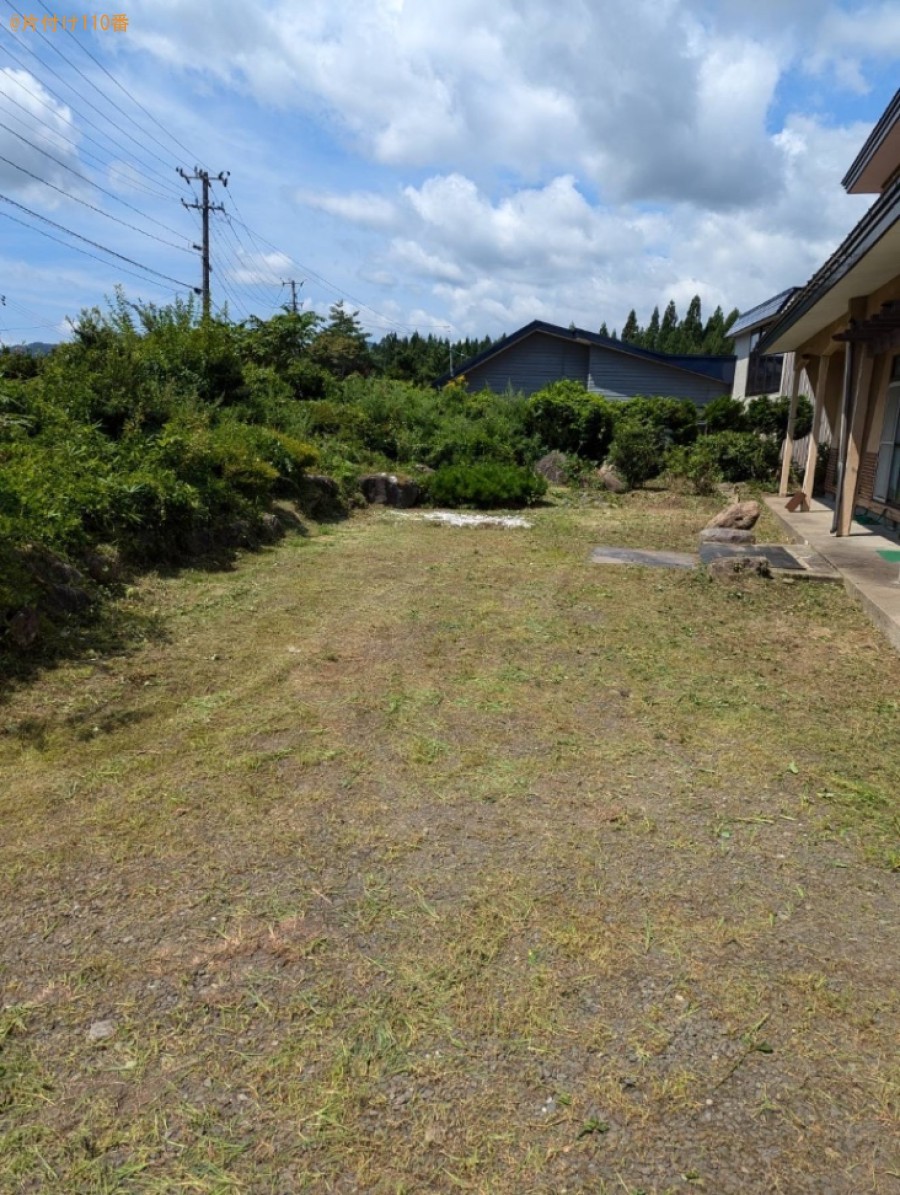 【大館市花岡町】草刈りのご依頼　お客様の声