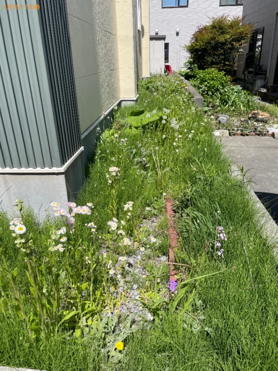 【青森市】草刈りと自転車の回収ご依頼　お客さまの声