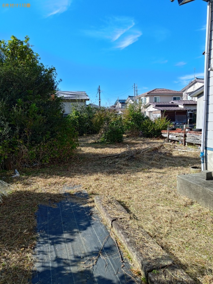 【長岡市小曽根町】草刈りと庭木の伐採ご依頼　お客様の声