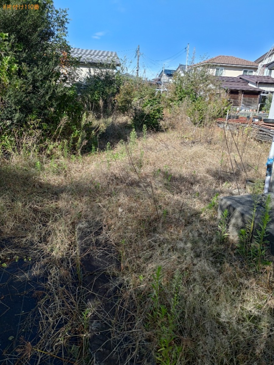 【長岡市小曽根町】草刈りと庭木の伐採ご依頼　お客様の声