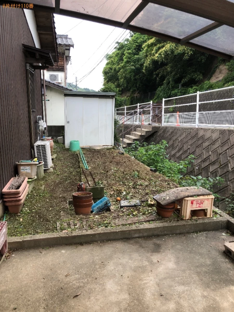 【北九州市八幡東区】庭木の伐採と草刈りのご依頼　お客様の声