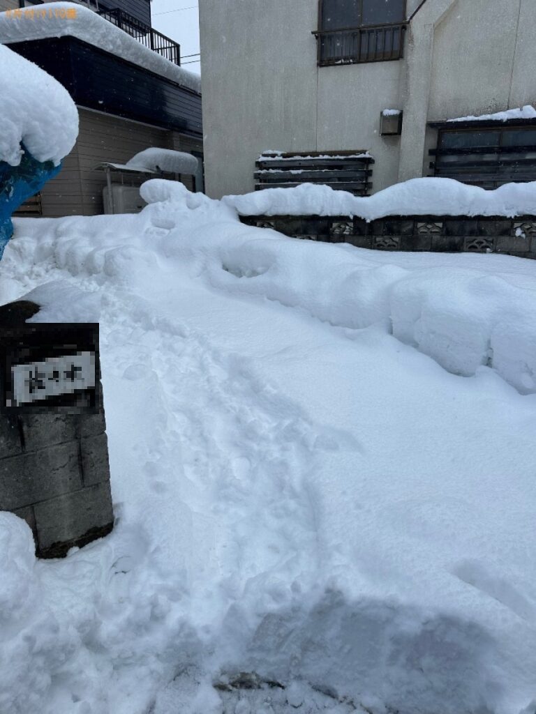 【青森市】屋根の雪下ろしと除雪作業ご依頼　お客様の声