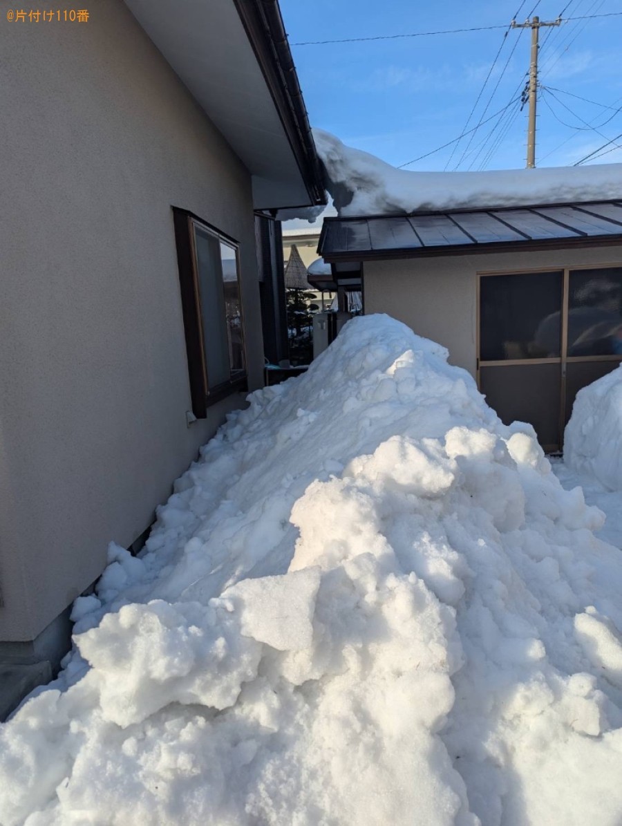 【弘前市】雪対応のご依頼　お客様の声