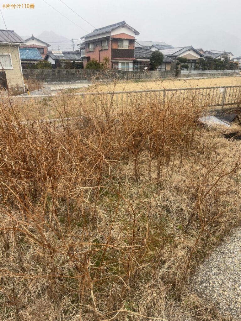 【防府市】不用品回収＋草刈りのご依頼　お客さまの声