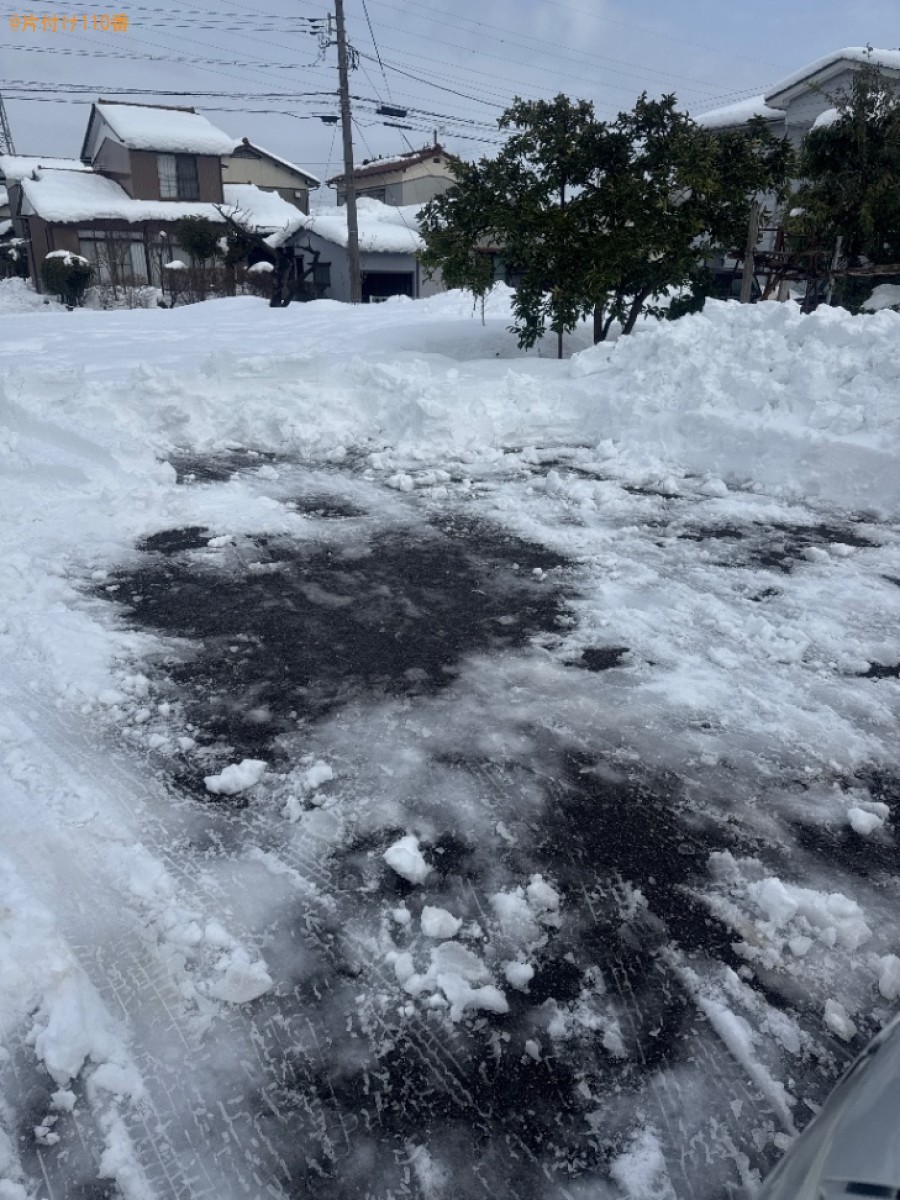 【富山市】雪対応ご依頼　お客様の声