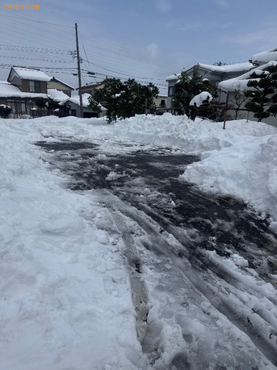 【富山市】雪対応ご依頼　お客様の声