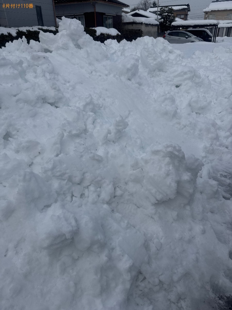 【富山市】雪対応ご依頼　お客様の声