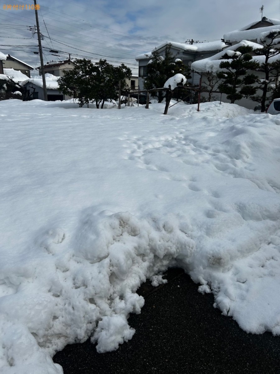 【富山市】雪対応ご依頼　お客様の声