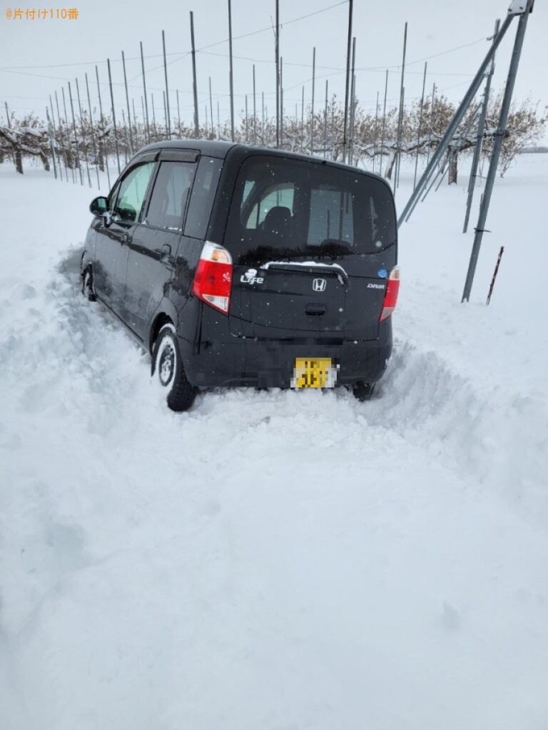 【黒石市】除雪と車のスタック救出ご依頼　お客様の声