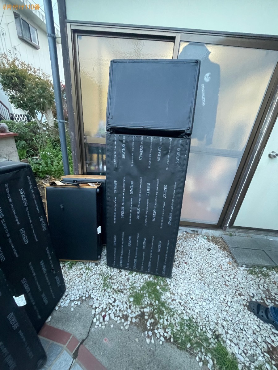 【甲斐市】3人掛けソファーの回収ご依頼　お客様の声