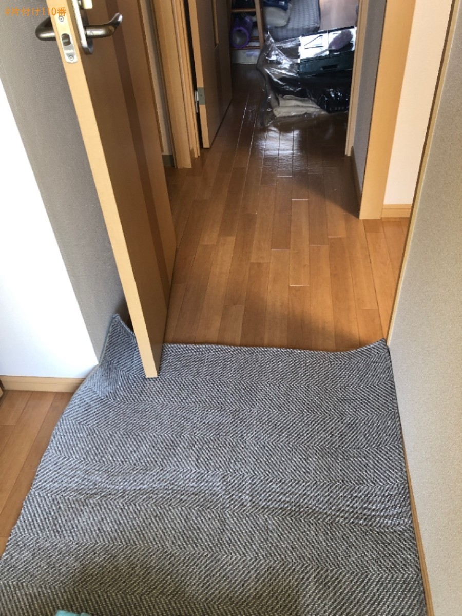 【防府市】シングルベッド、レンジ台の回収・処分ご依頼　お客様の声