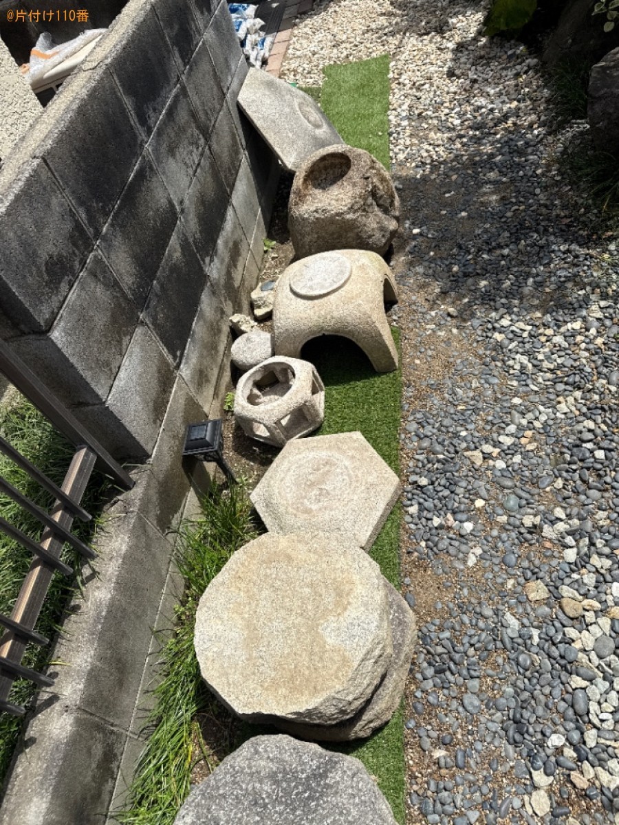 【伊丹市】庭石の回収・処分ご依頼　お客様の声