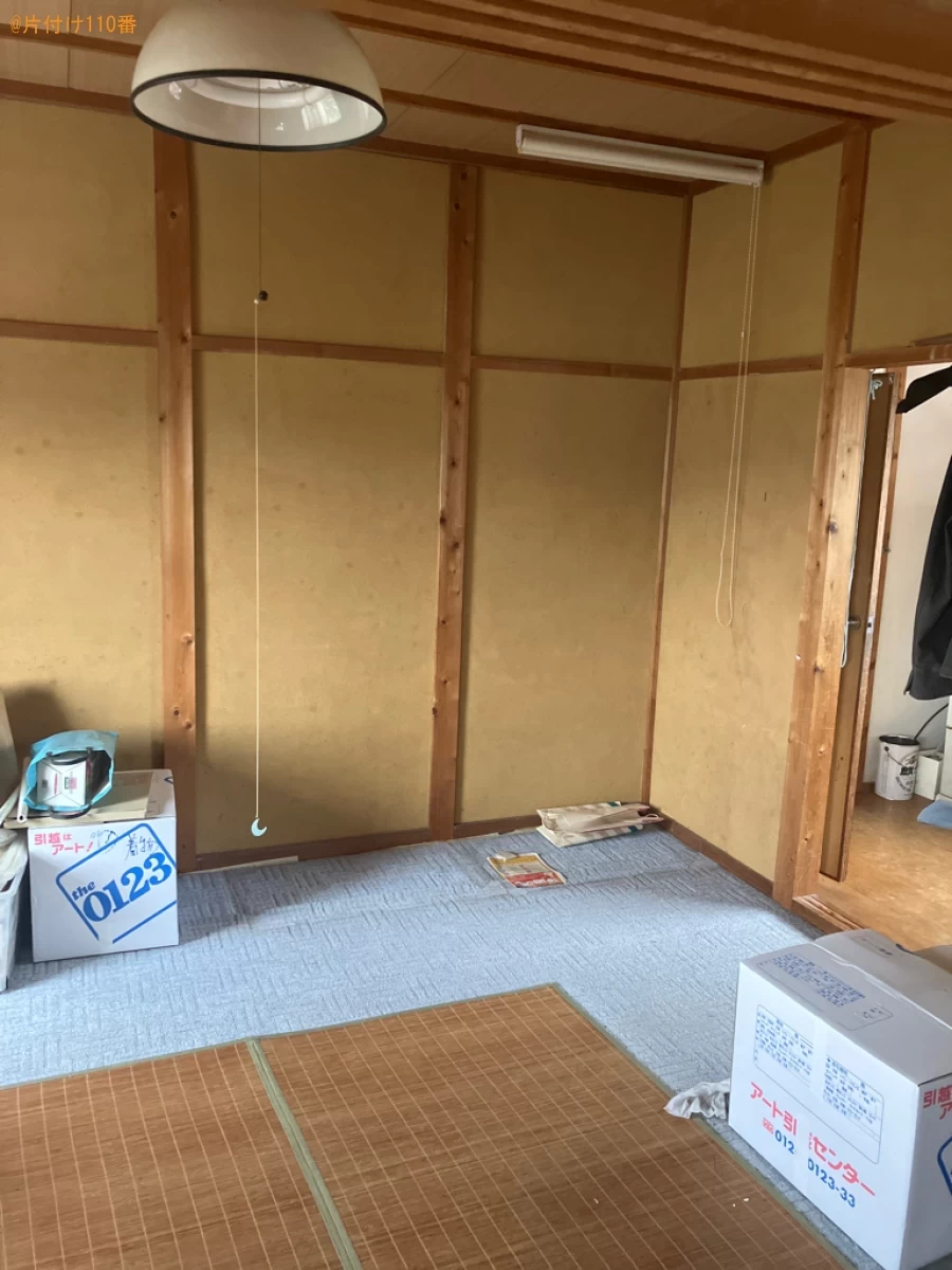 【鳥取市】タンス、マットレス付きベッド、デスク、コンポ等の回収