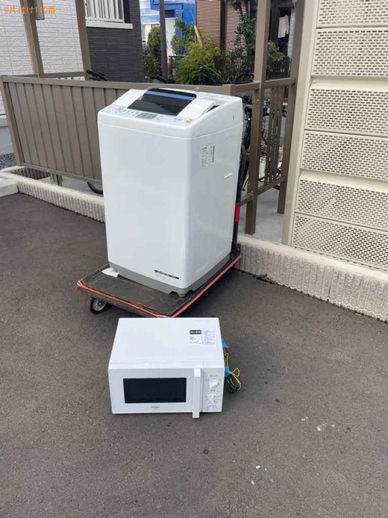 【浜松市中区】洗濯機、電子レンジの回収・処分ご依頼　お客様の声