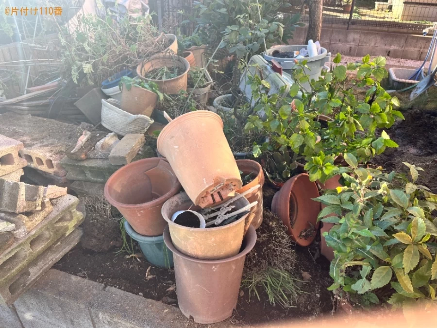 【東村山市諏訪町】コンクリートブロック、植木鉢等の回収・処分