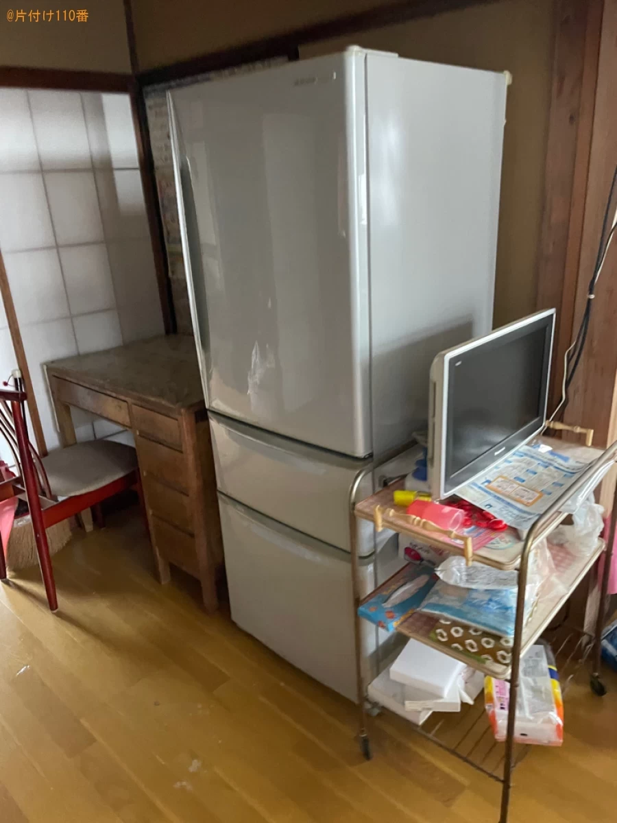 【浜松市南区】冷蔵庫、マットレス付きダブルベッド、こたつ等の回収