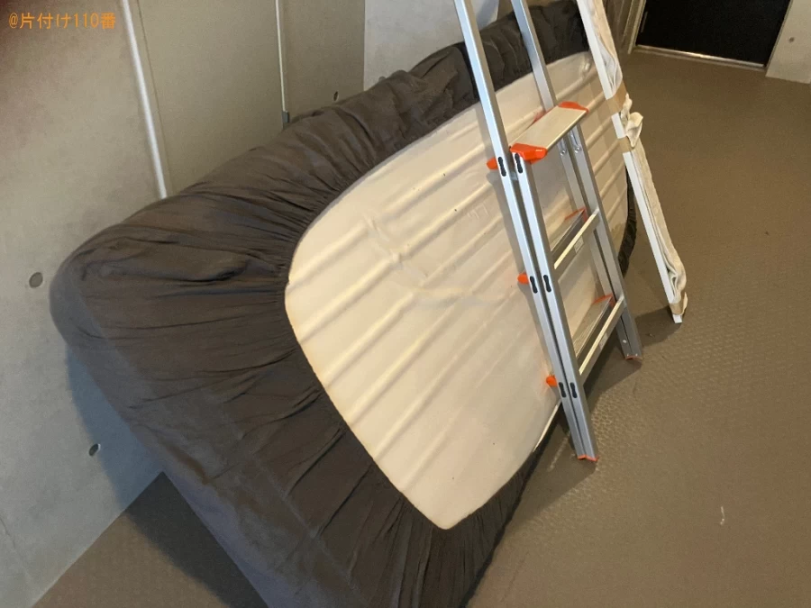 【鹿児島市真砂町】シングルベッドマットレス、物干し竿、椅子の回収