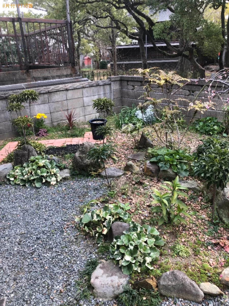 【北九州市戸畑区】庭の灯篭の回収・処分ご依頼　お客様の声