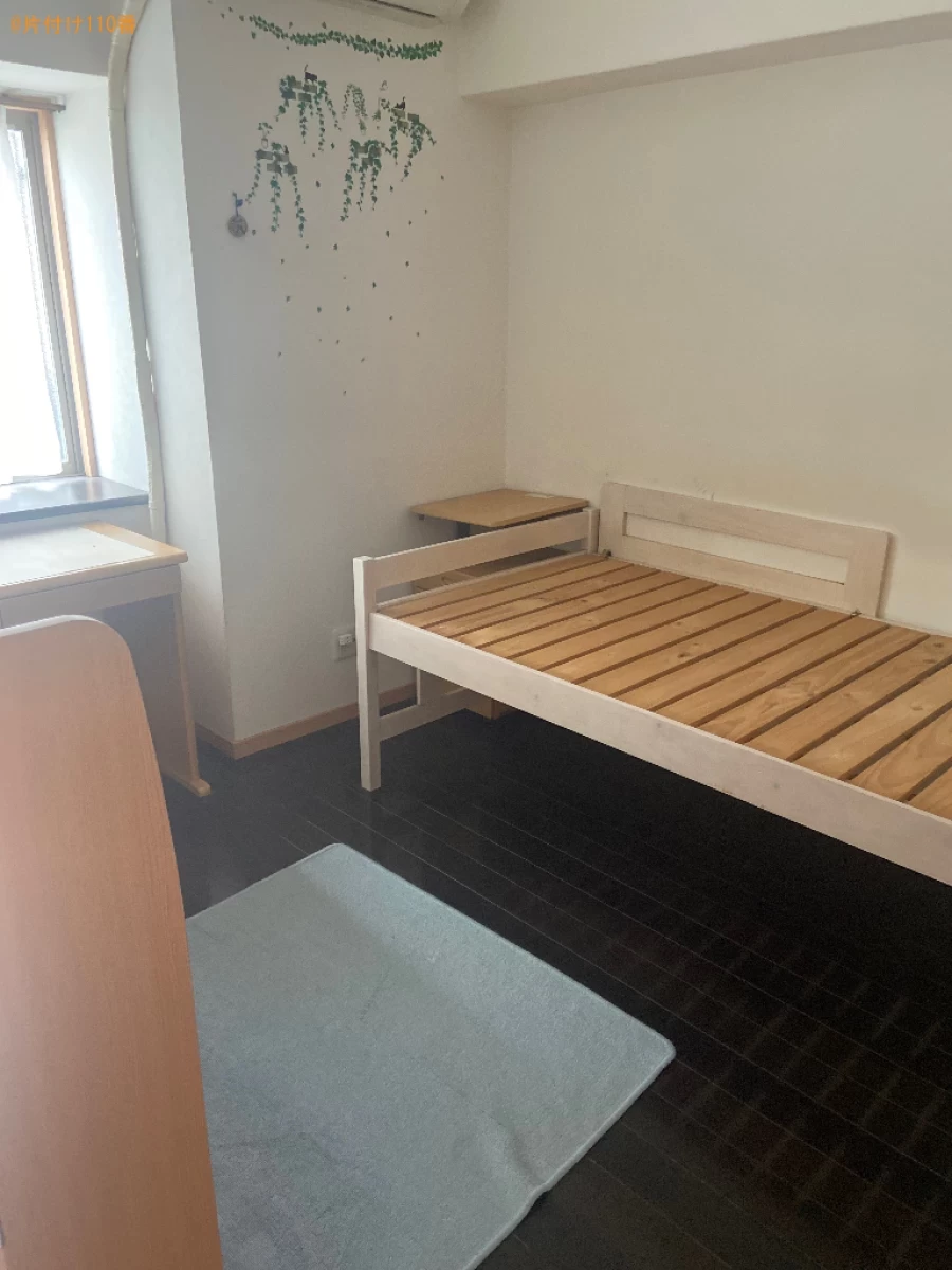 【北九州市小倉北区】学習机、シングルベッドの回収・処分ご依頼