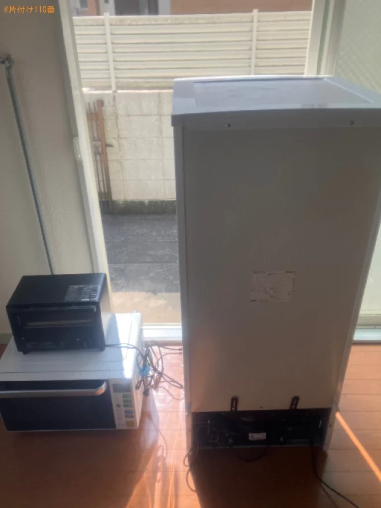 【福山市春日町】オーブンレンジ、電子レンジ、冷蔵庫等の回収・処分
