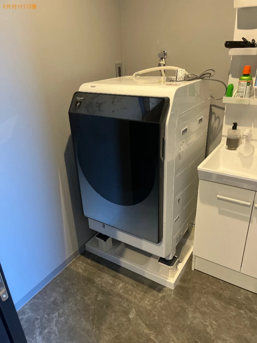 【京都市左京区】ドラム式洗濯機を二階まで階段で運ぶ作業ご依頼