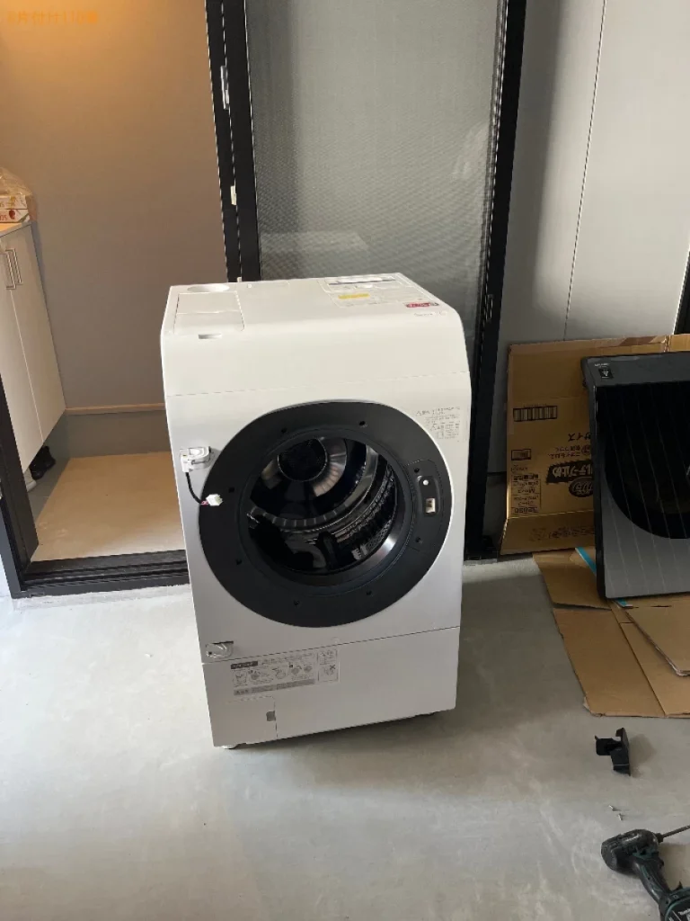 【京都市左京区】ドラム式洗濯機を二階まで階段で運ぶ作業ご依頼