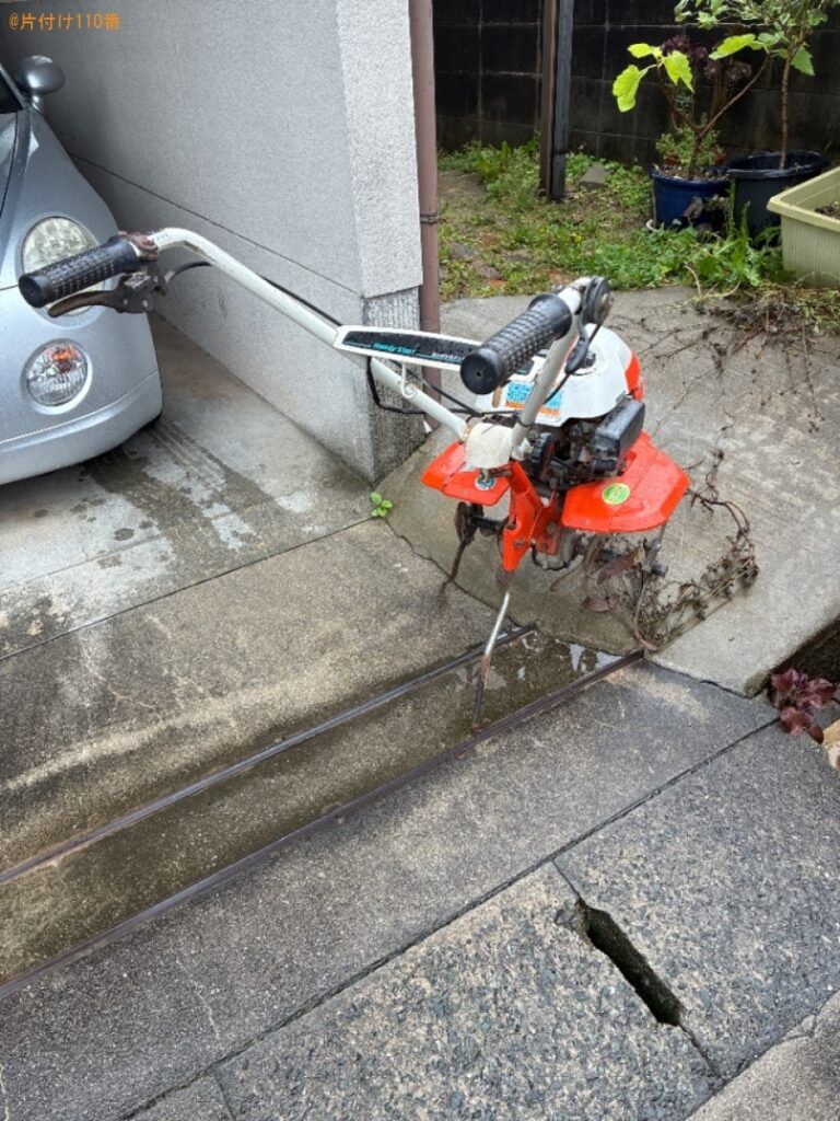 【福山市山手町】小型耕運機、自転車の回収・処分ご依頼　お客様の声