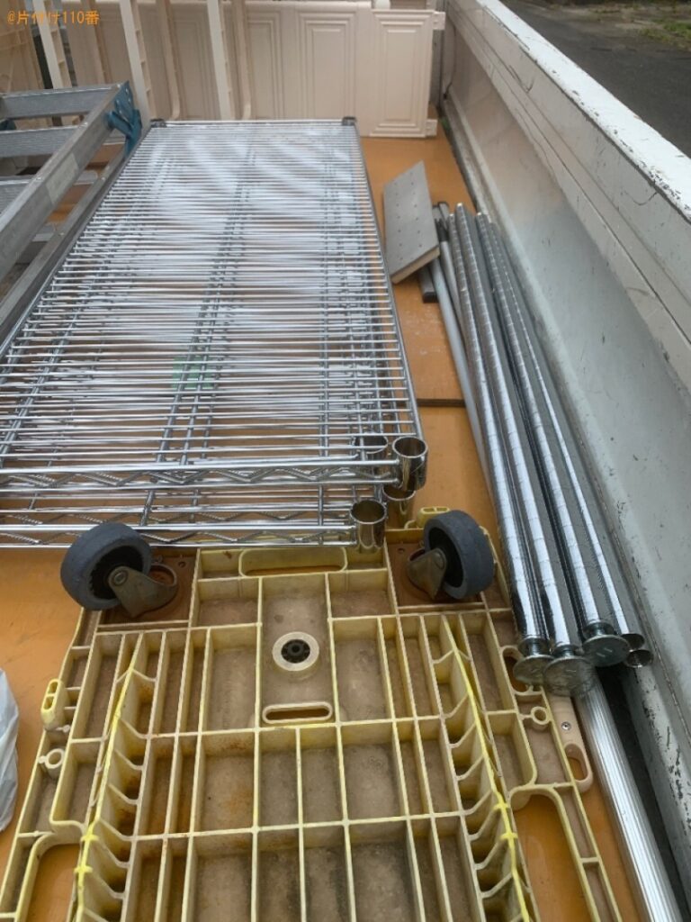 【福岡市西区】メタルラックの回収・処分ご依頼　お客様の声