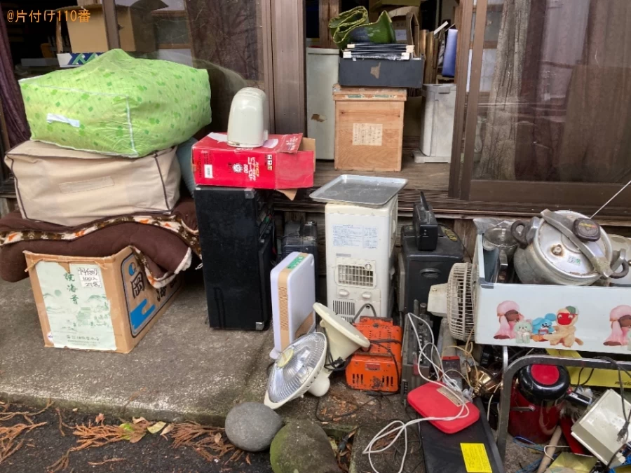【一関市厳美町】扇風機、布団、ストーブ、テーブル、テレビ等の回収