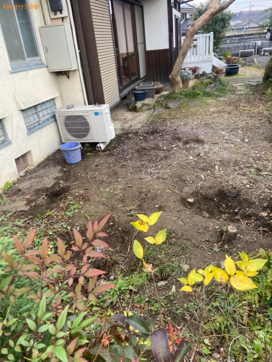 【青梅市】庭石の回収・処分ご依頼　お客様の声