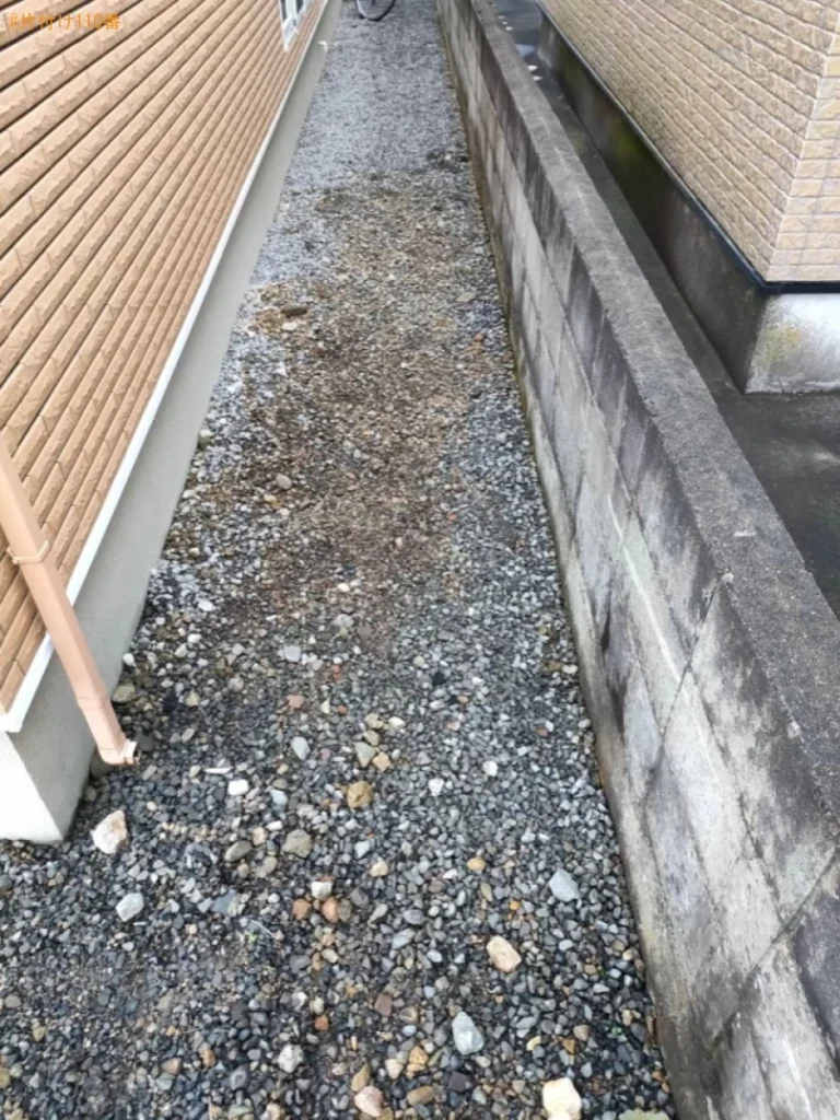 【弘前市】庭の砂利の回収・処分ご依頼　お客様の声